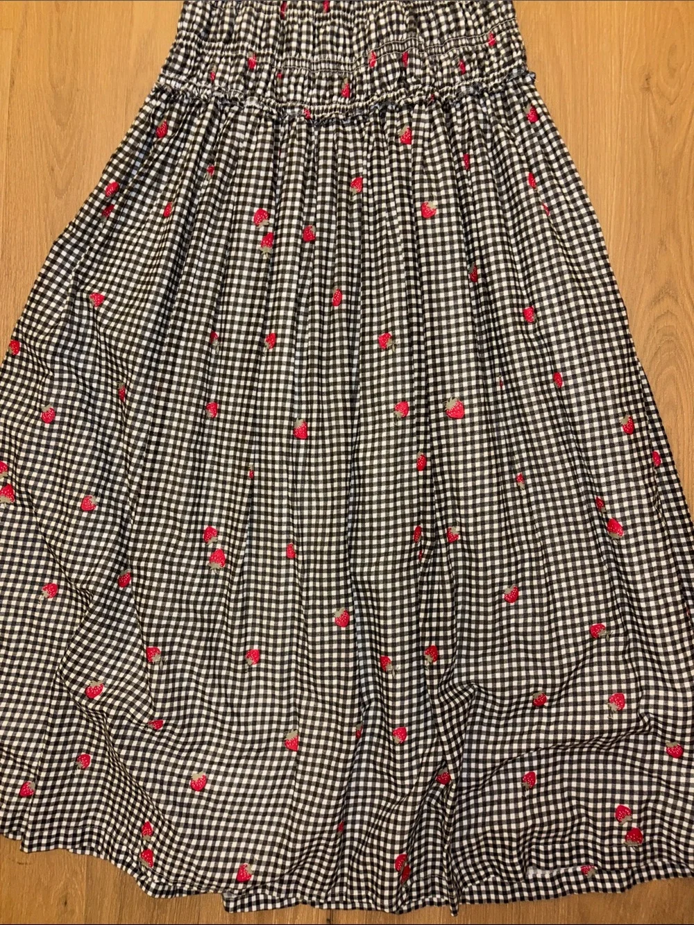A&F Bra-Free Smocked Drop-Waist Maxi Dress XS